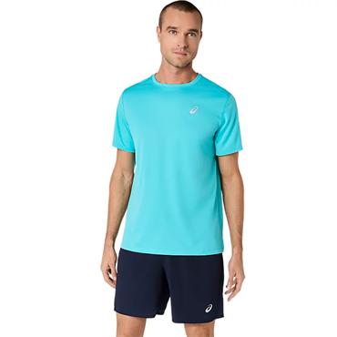 ASICS Gents Core Short Sleeve Top Energy Aqua